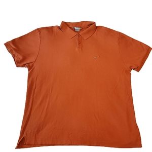 Nike men's orange short-sleeved essential polo size XXL